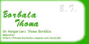 borbala thoma business card